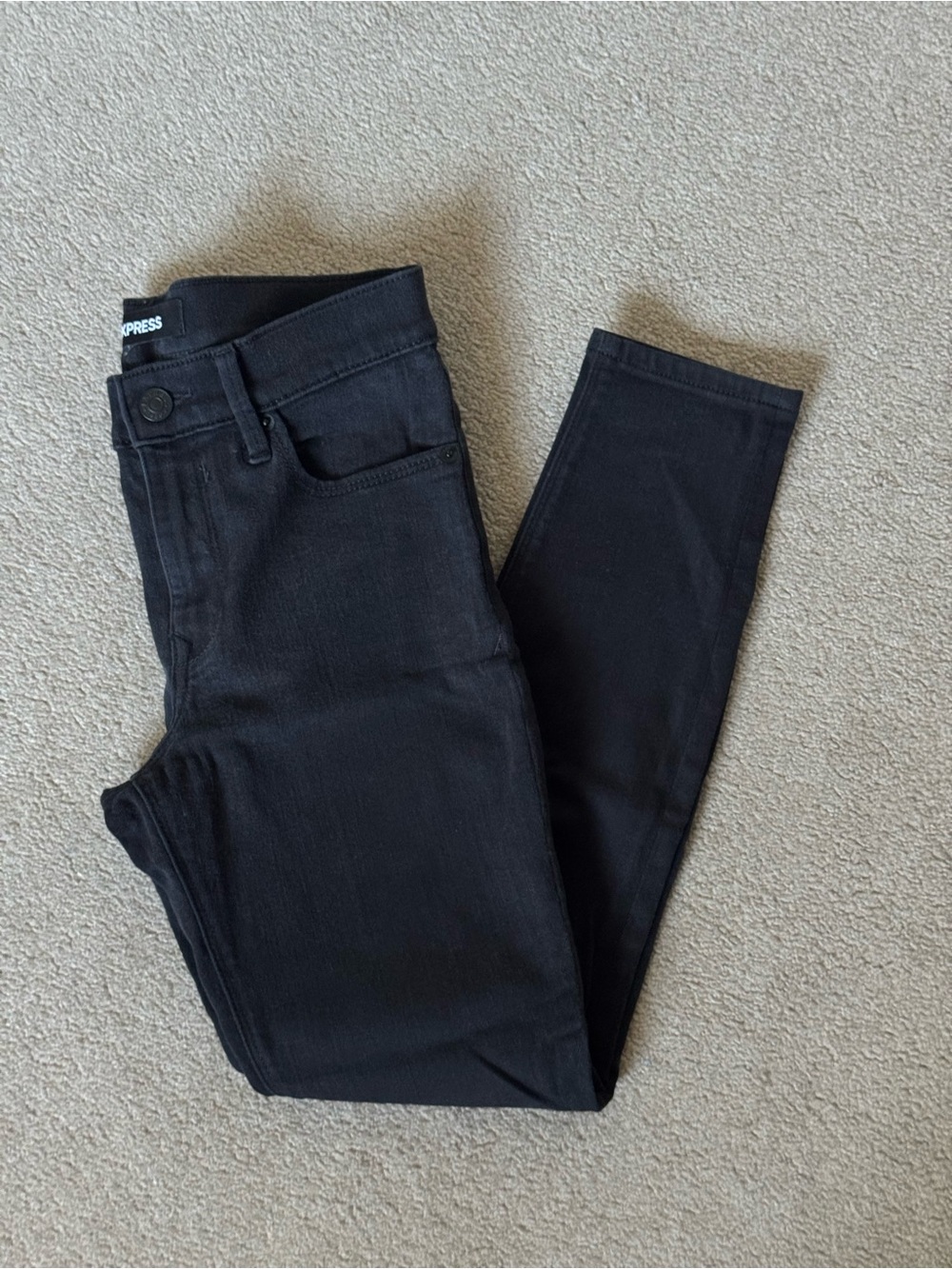 Express Women’s Black Stretch Skinny Jeans 6 S